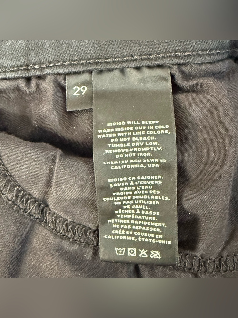 J BRAND Maria High Rise Size 29 Black Straight Denim Jeans 28 Inch Waist - Picture 14 of 16
